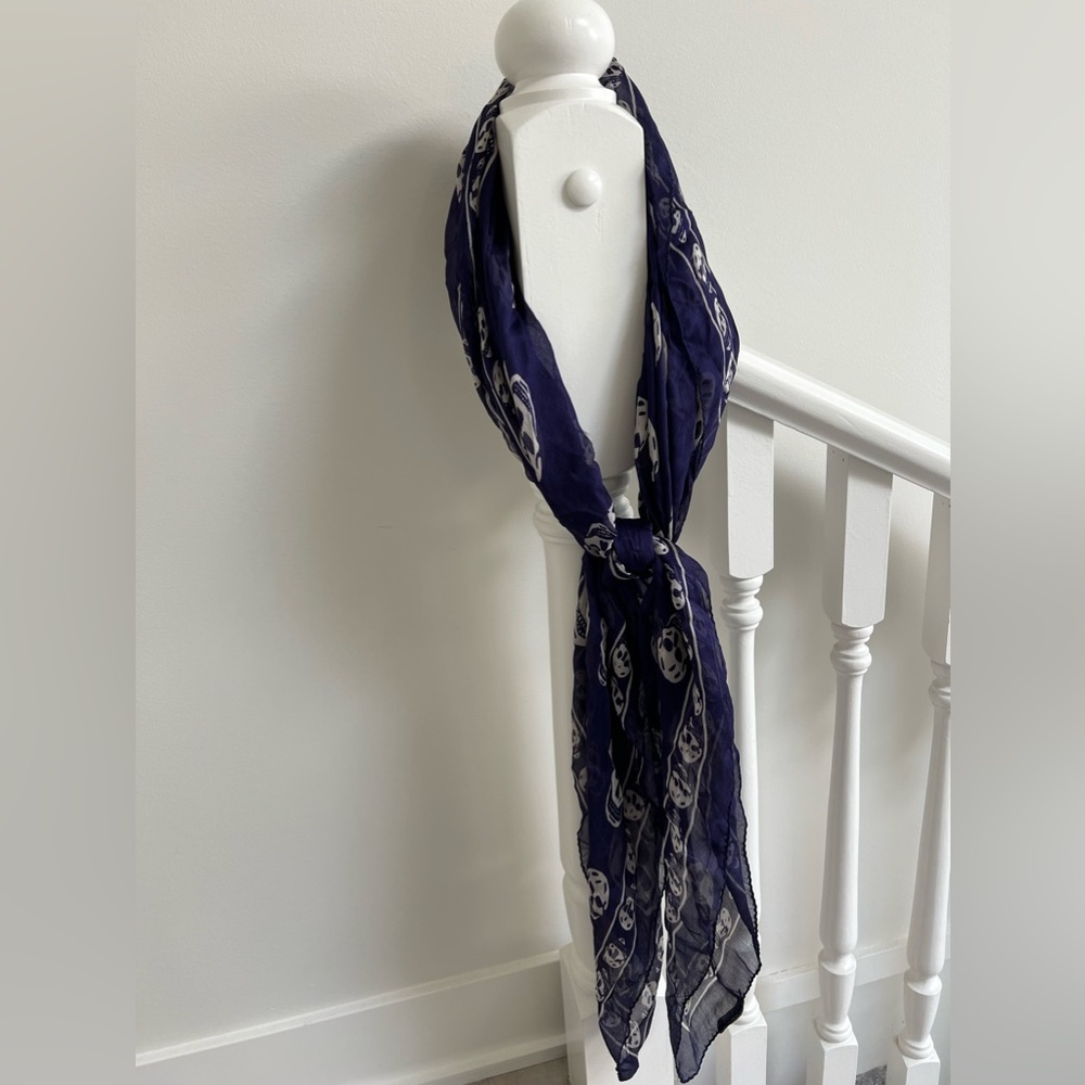 Alexander mcqueen classic scarf in purple